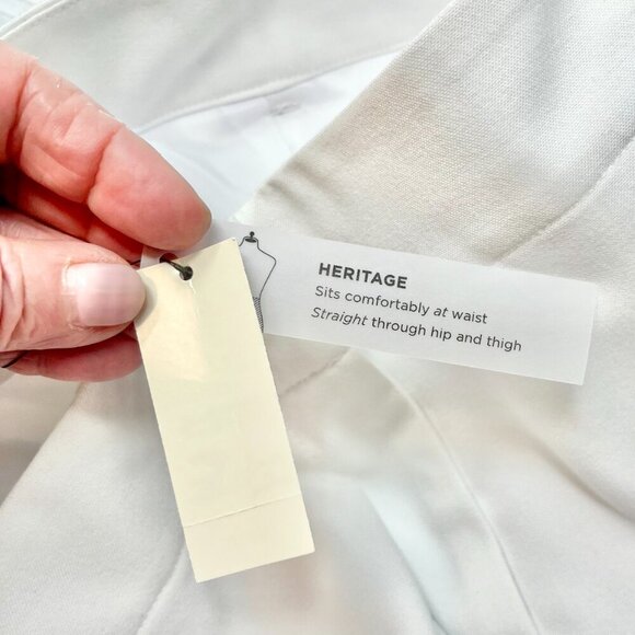 TALBOTS Pants  White HERITAGE  Straight Leg New w Tags Size 14 - Picture 10 of 14